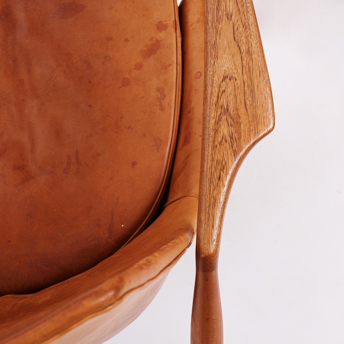 Kofod Larsen Scandinavian Vintage Wood Armchair