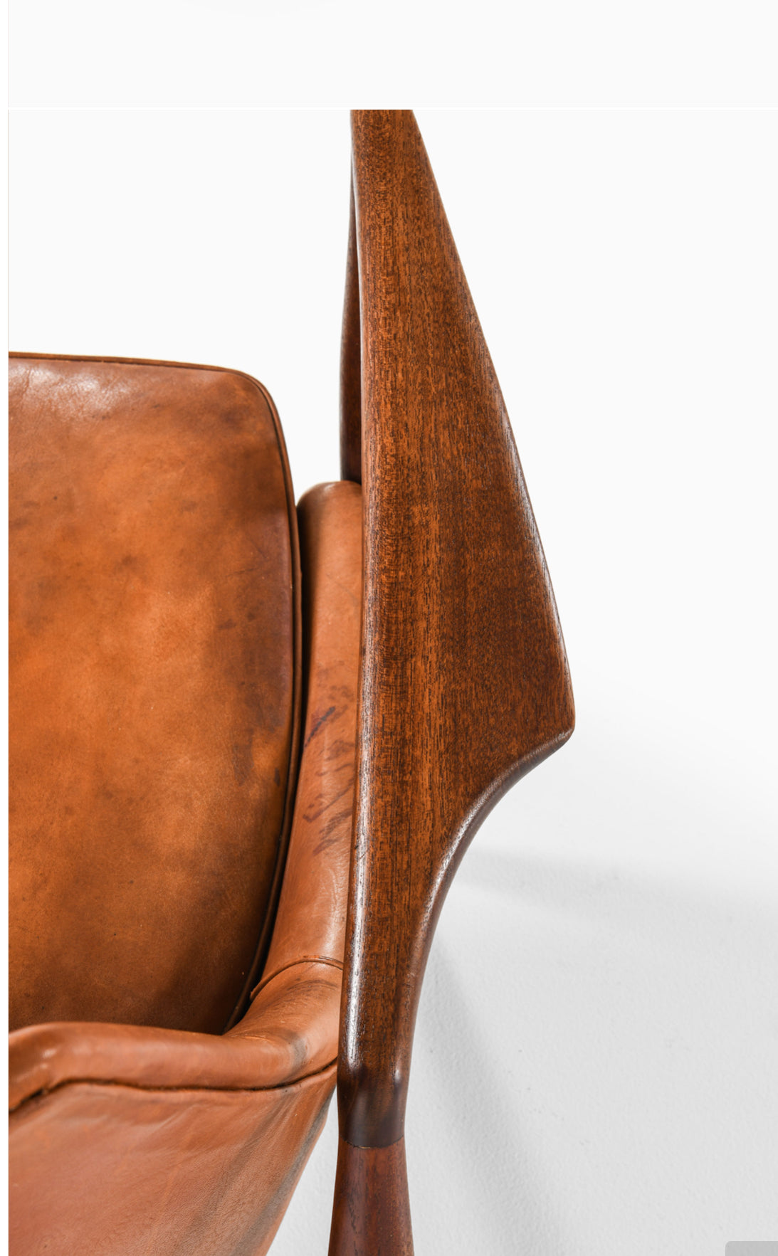 Kofod Larsen Scandinavian Vintage Wood Armchair