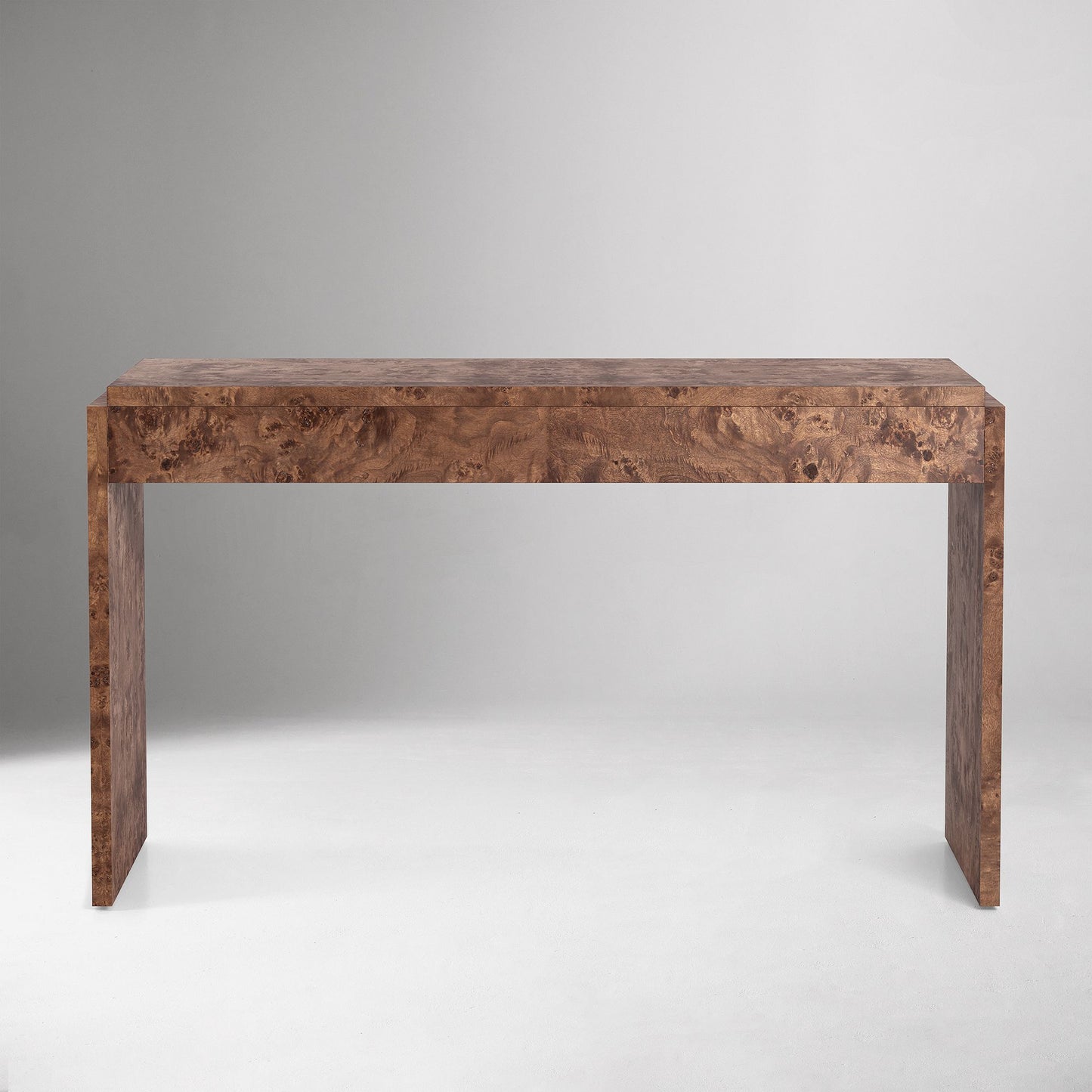 Finlo Burled 3-Drawer Desk