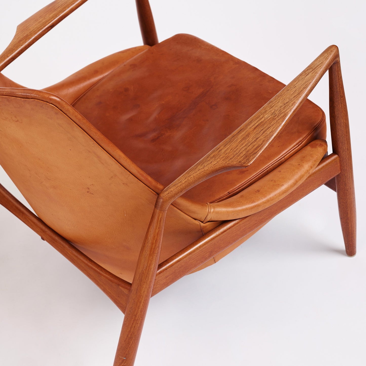 Kofod Larsen Scandinavian Vintage Wood Armchair