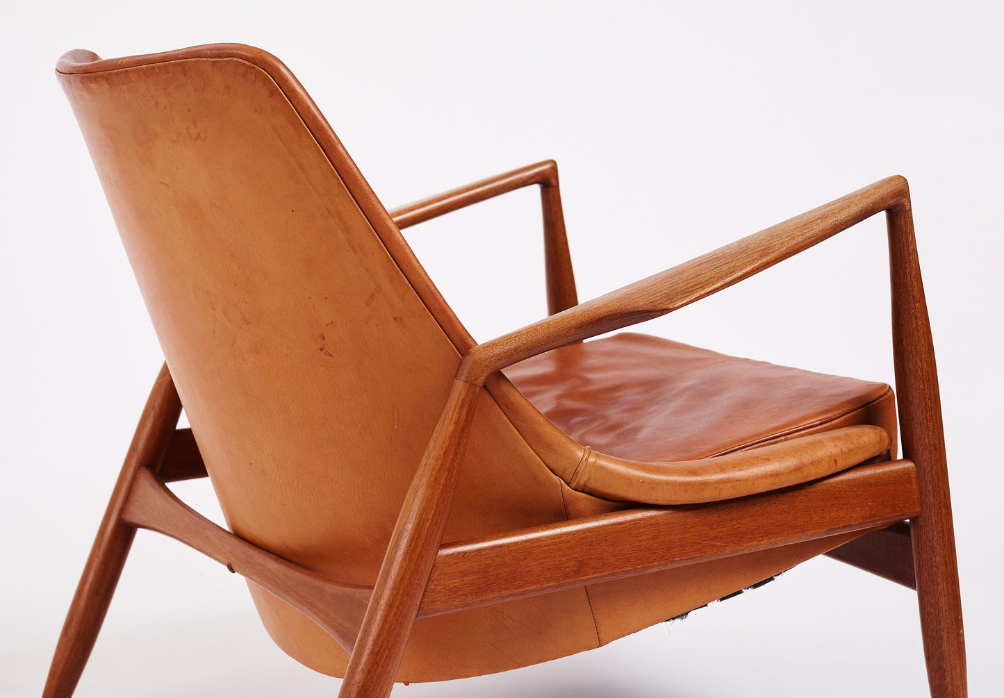 Kofod Larsen Scandinavian Vintage Wood Armchair