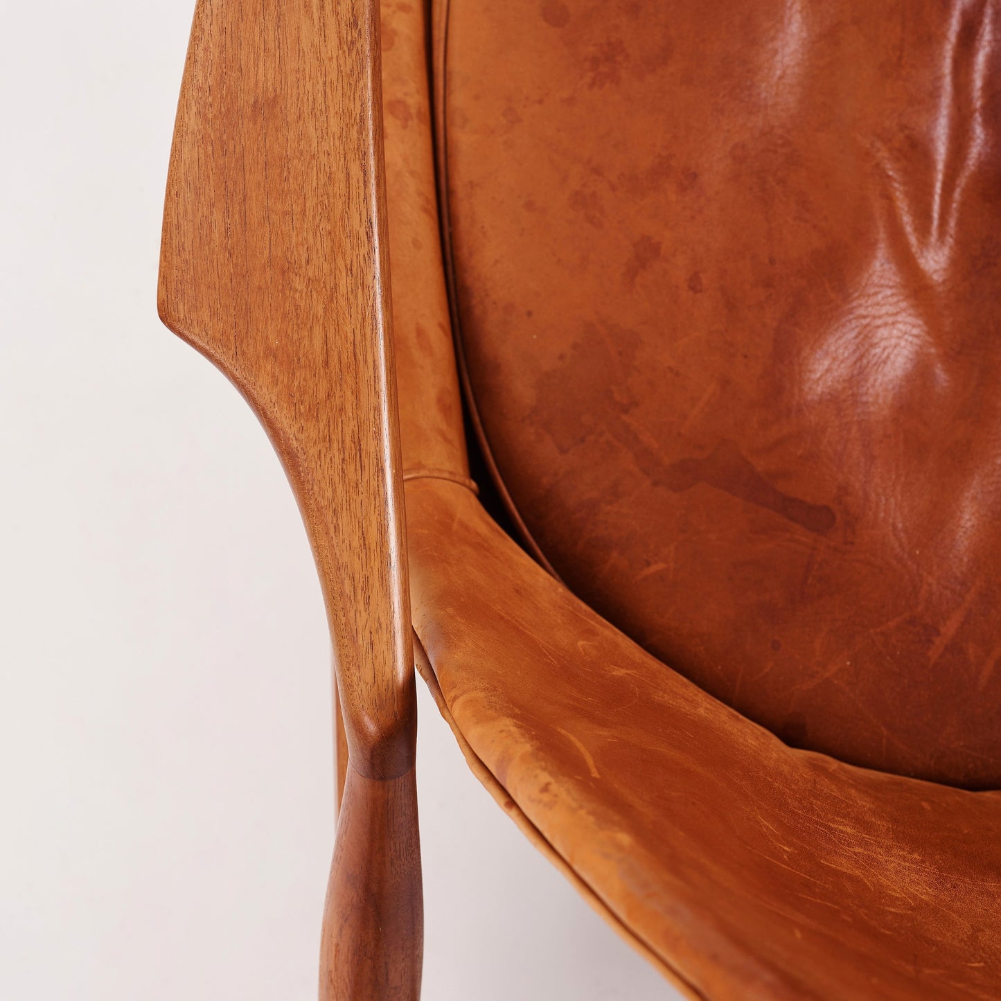 Kofod Larsen Scandinavian Vintage Wood Armchair