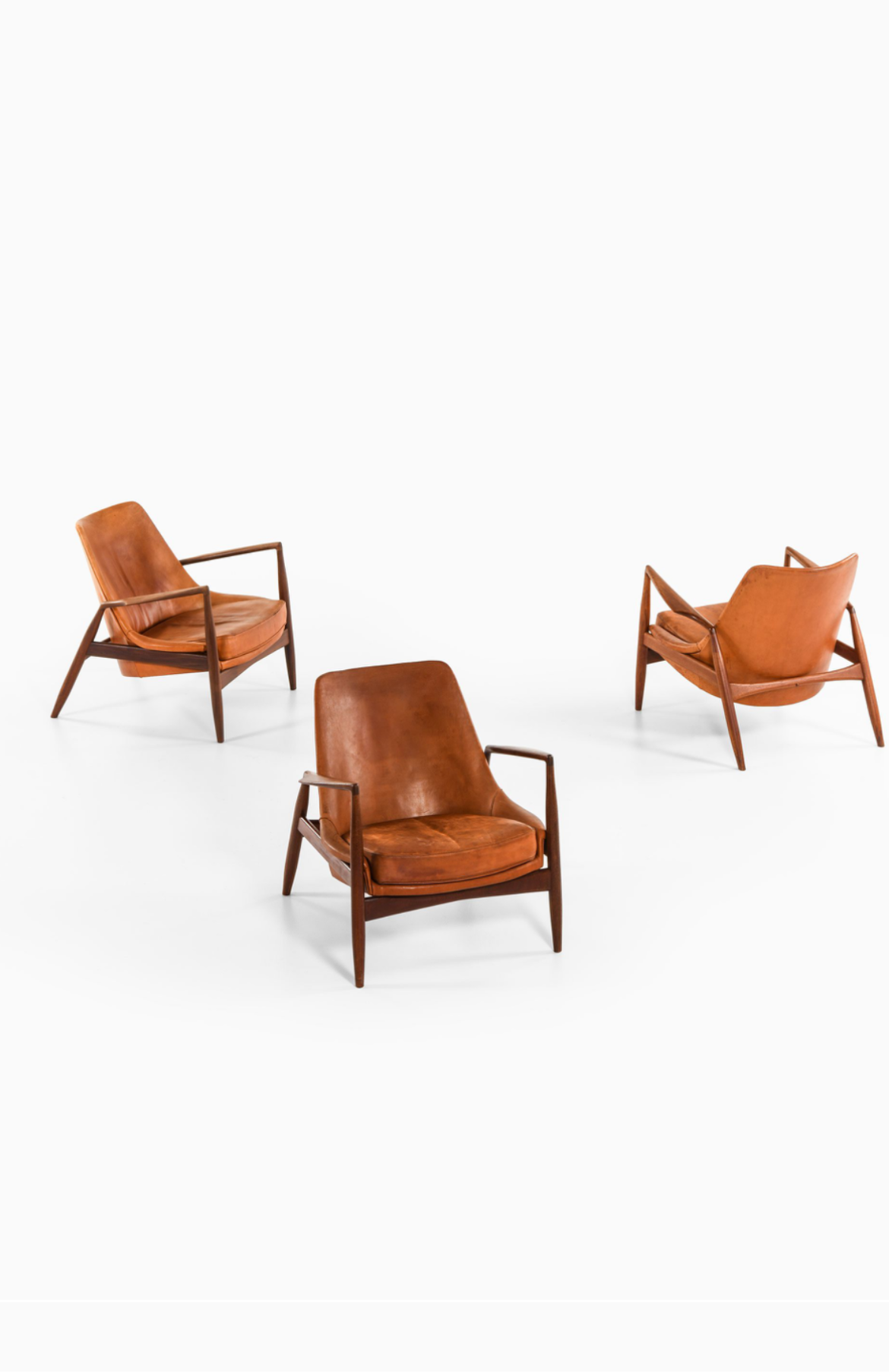 Kofod Larsen Scandinavian Vintage Wood Armchair
