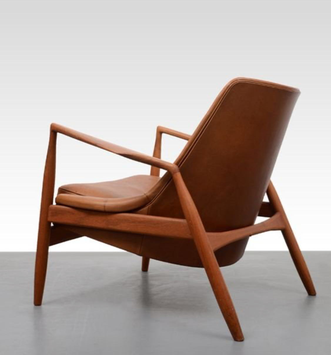 Kofod Larsen Scandinavian Vintage Wood Armchair