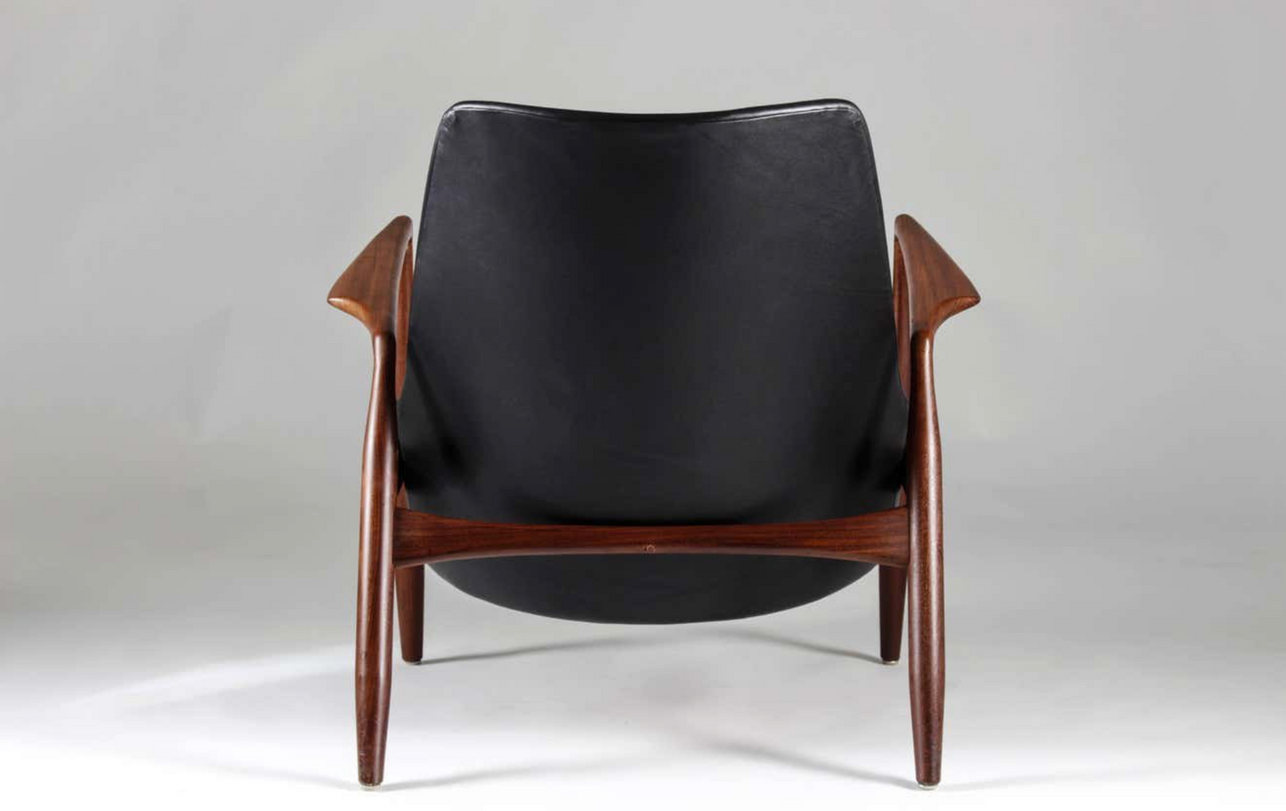 Kofod Larsen Scandinavian Vintage Wood Armchair