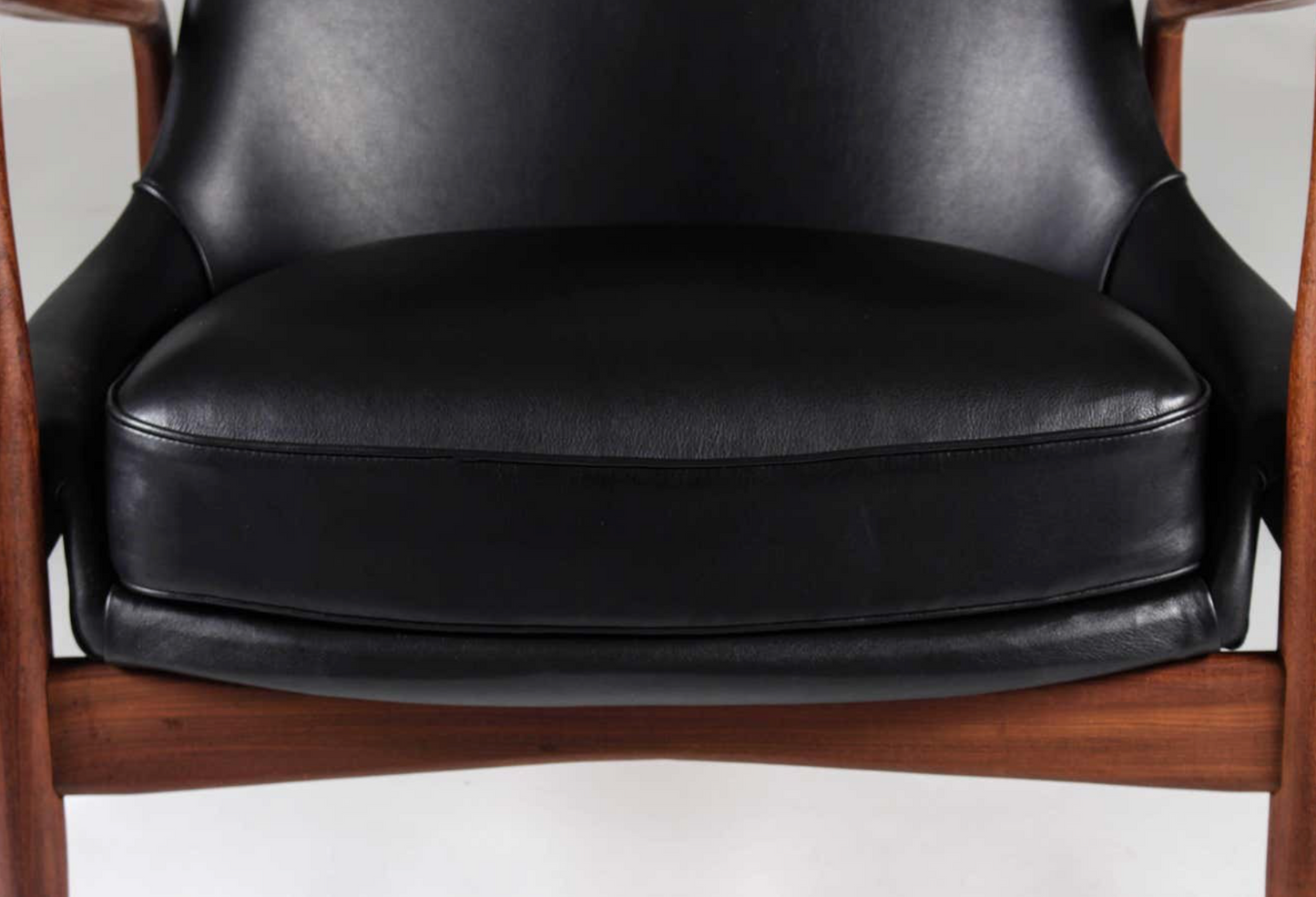Kofod Larsen Scandinavian Vintage Wood Armchair