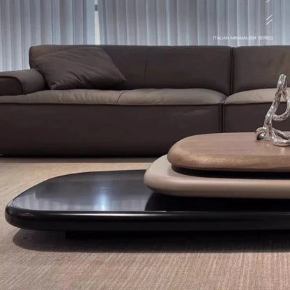 Simple and modern oval coffee table