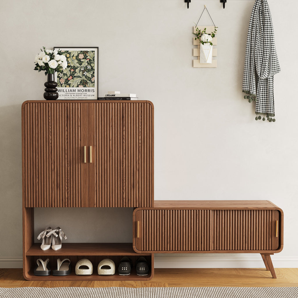 Ribbed Shoe Cabinet