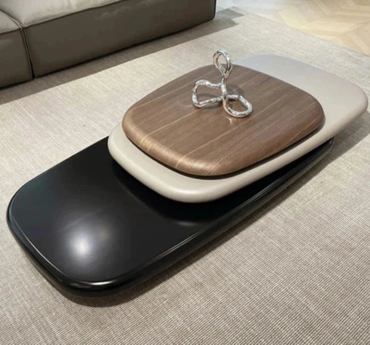 Simple and modern oval coffee table