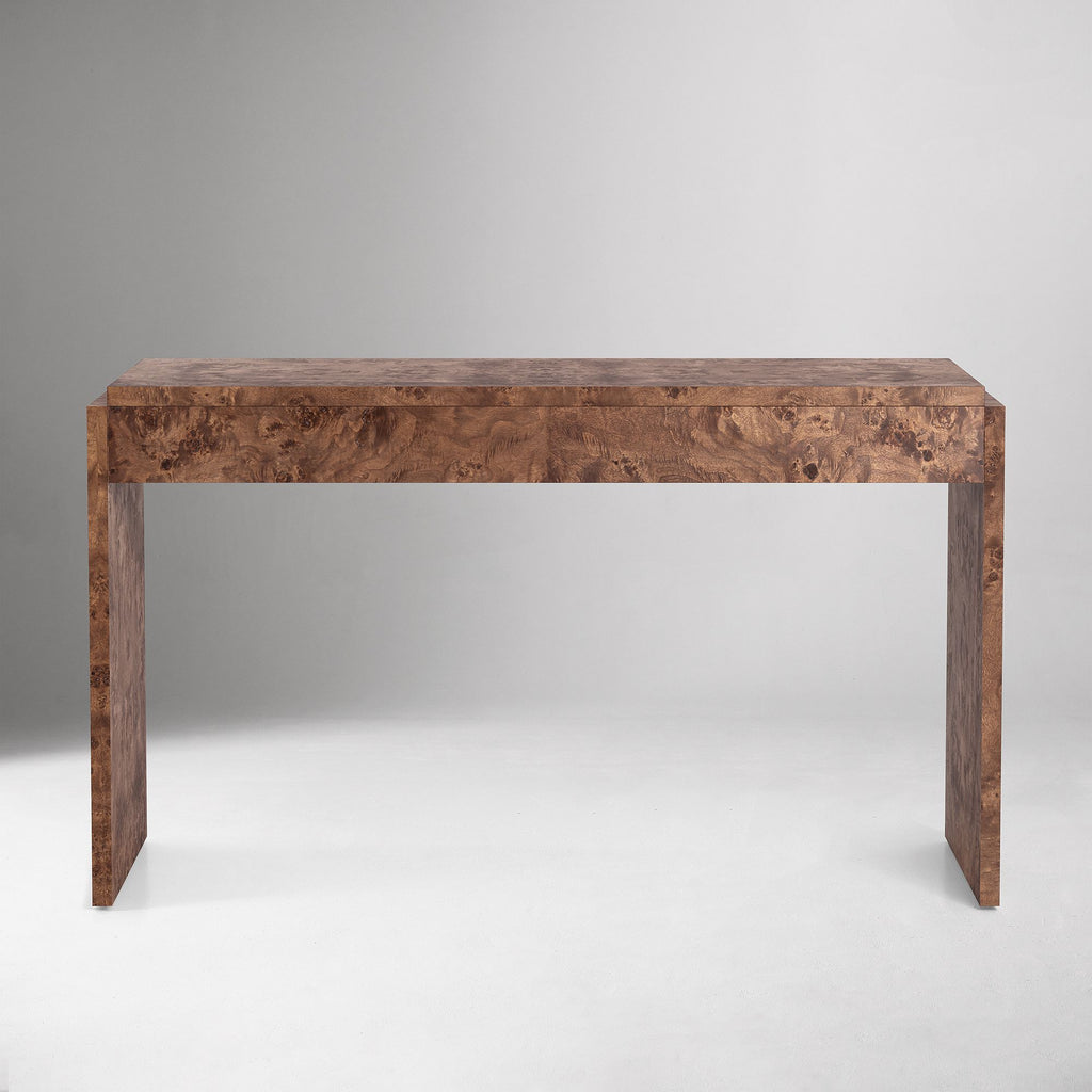 Finlo Burled 3-Drawer Desk