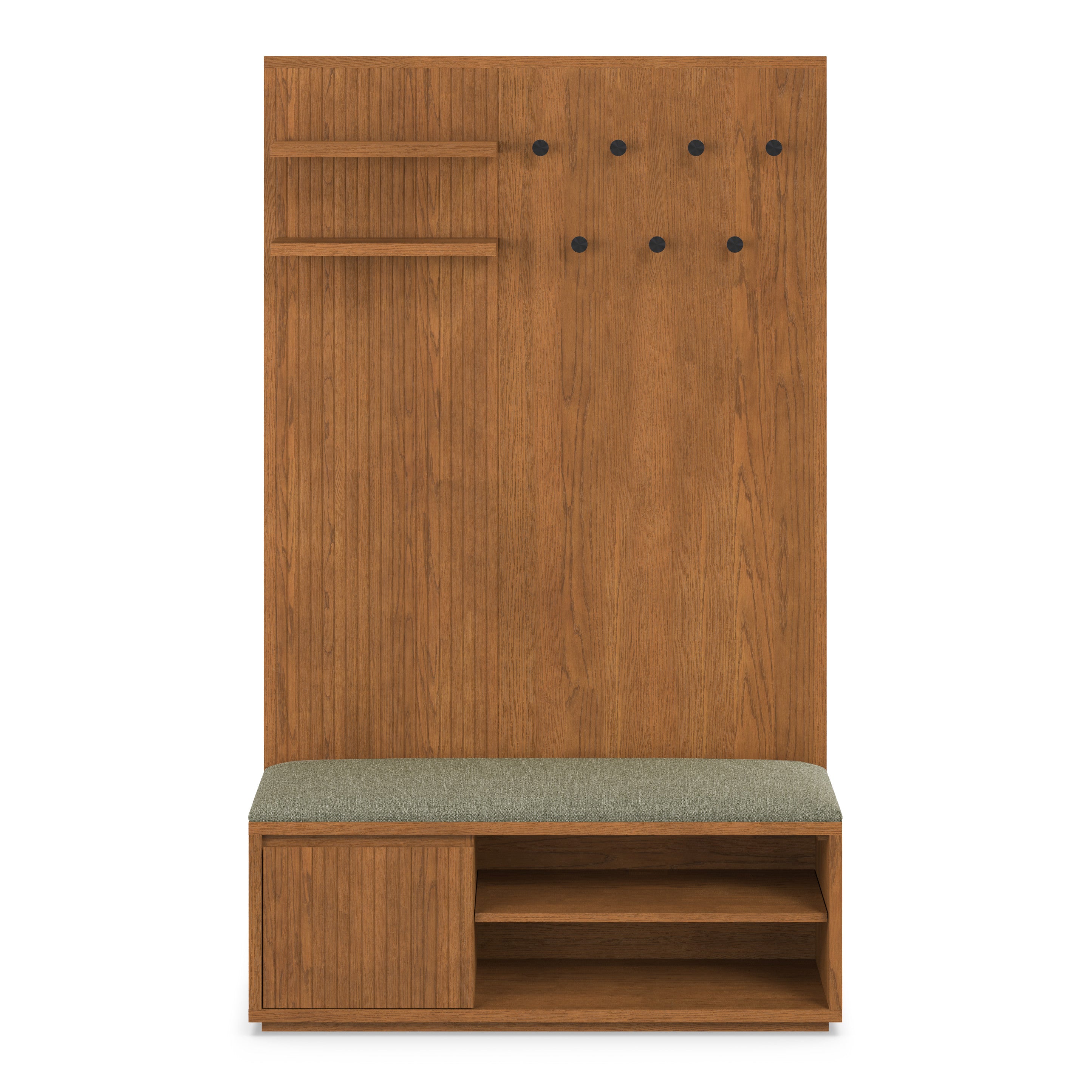 Fluted Entryway Hall Tree