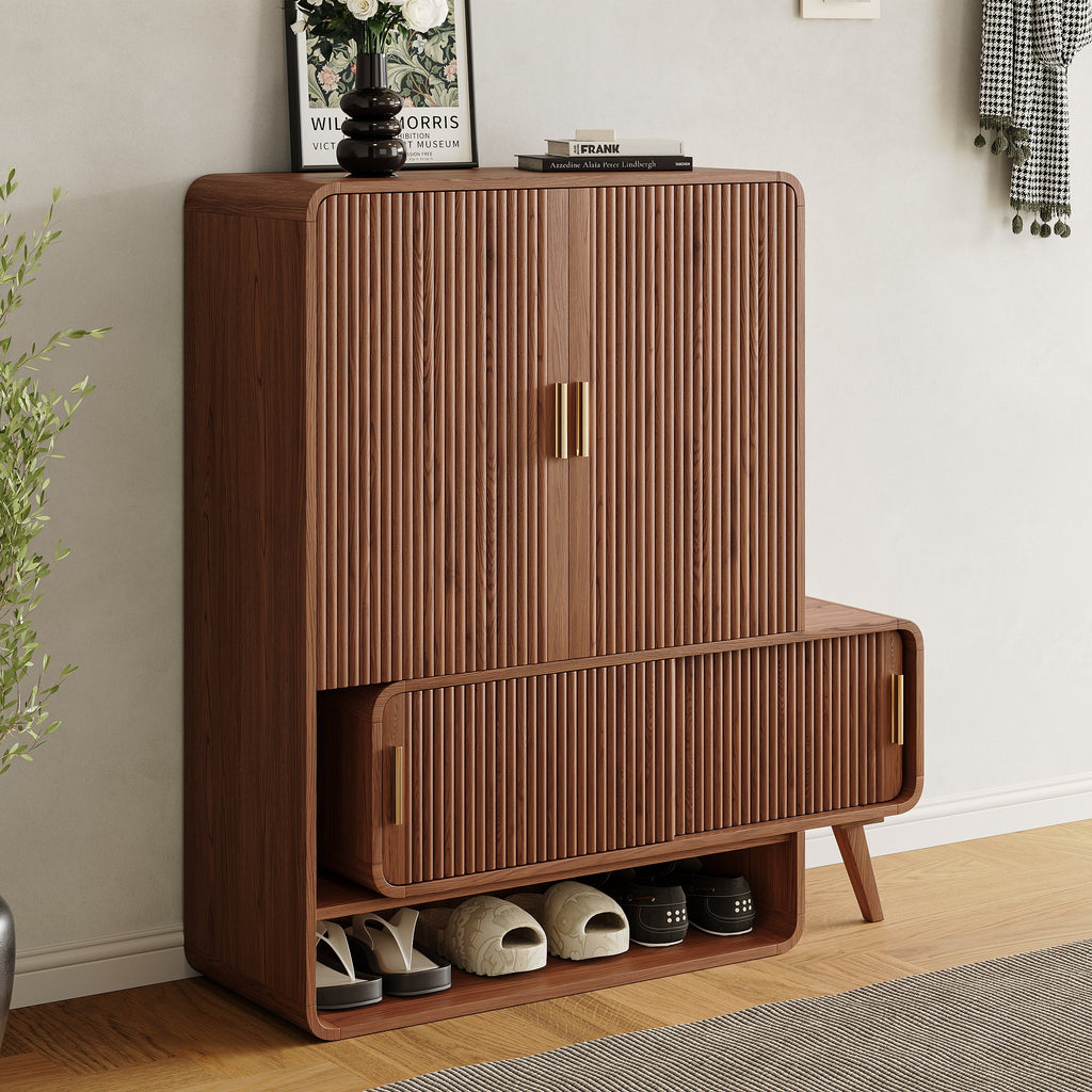 Ribbed Shoe Cabinet