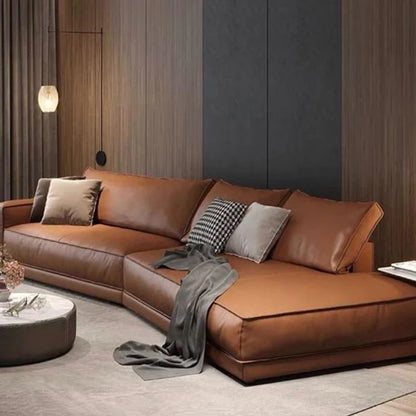 Cowhide Luxury L-Shaped Sofa