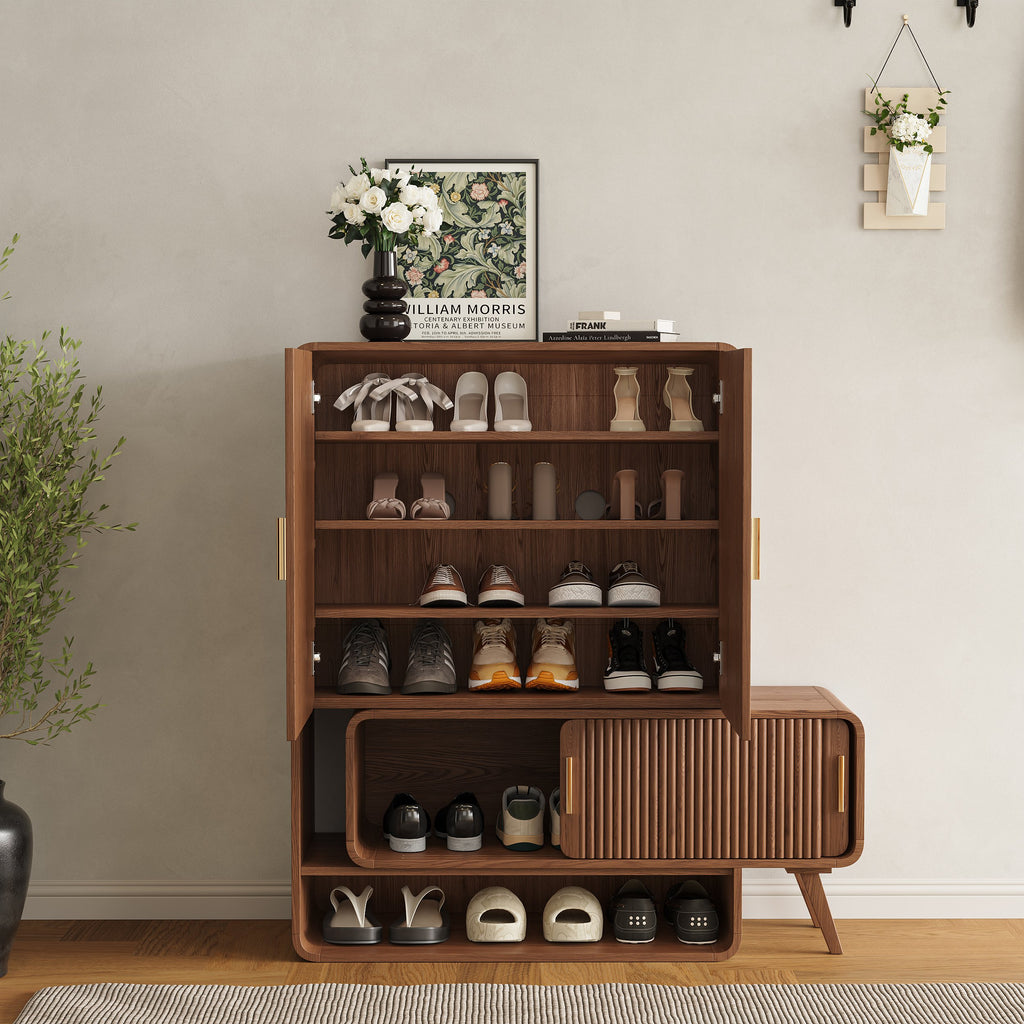 Ribbed Shoe Cabinet