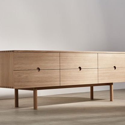 OAK Sideboard 6 Drawer