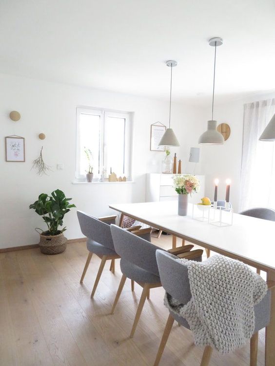 Modern Basic Wooden Dining Set