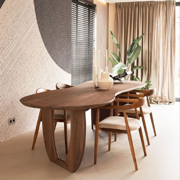 Silent Wind Walnut Dining Set