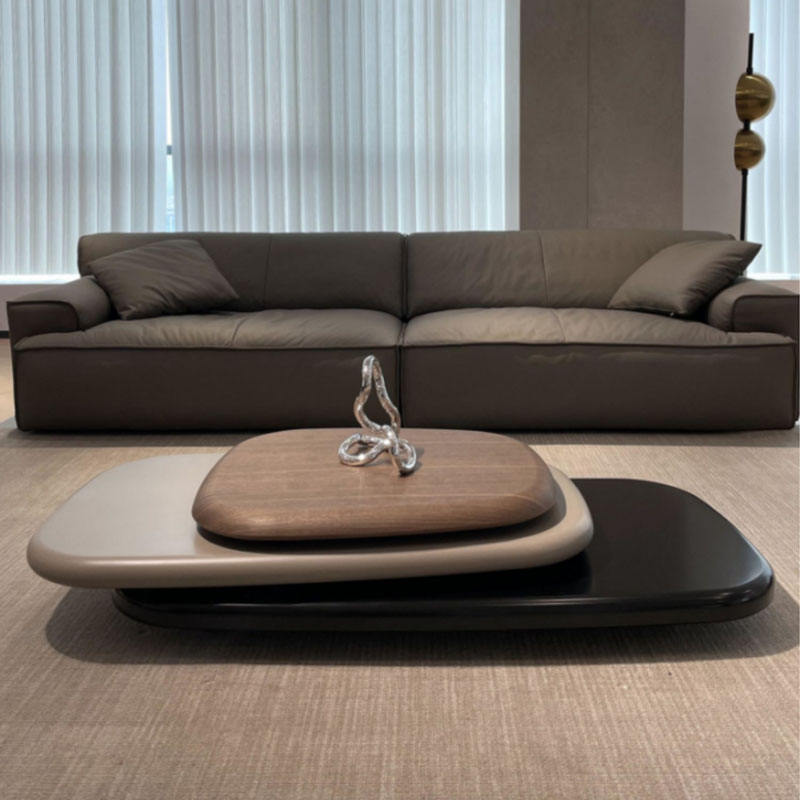 Simple and modern oval coffee table