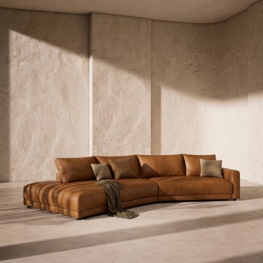 Cowhide Leather Sofa