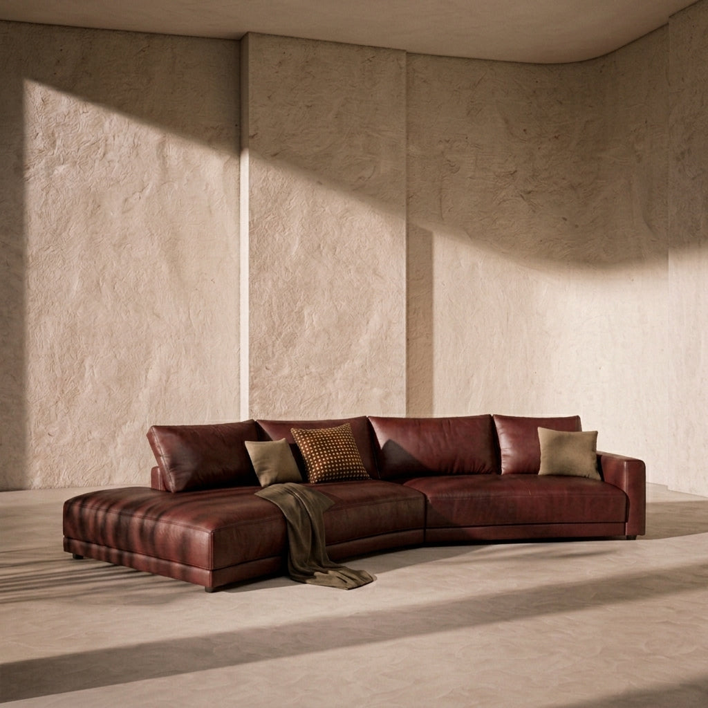 Cowhide Leather Sofa