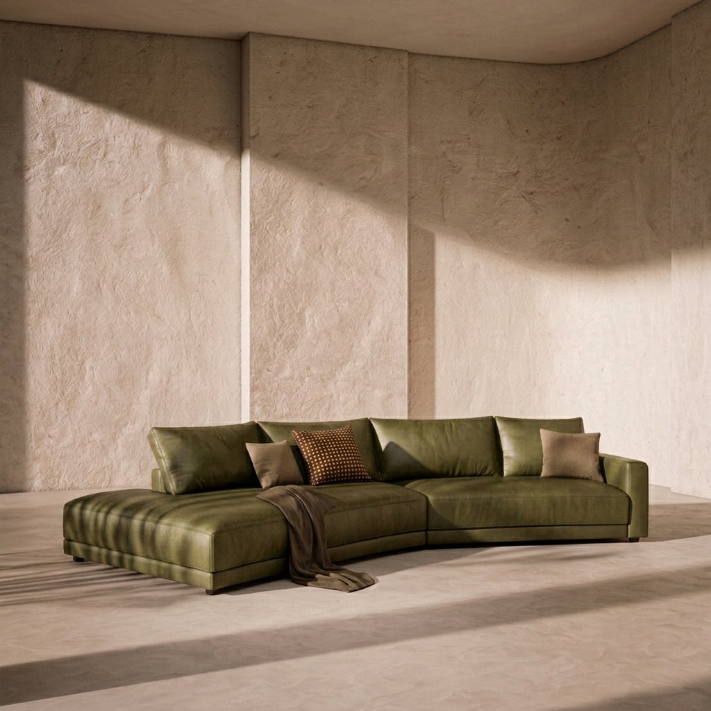 Cowhide Leather Sofa