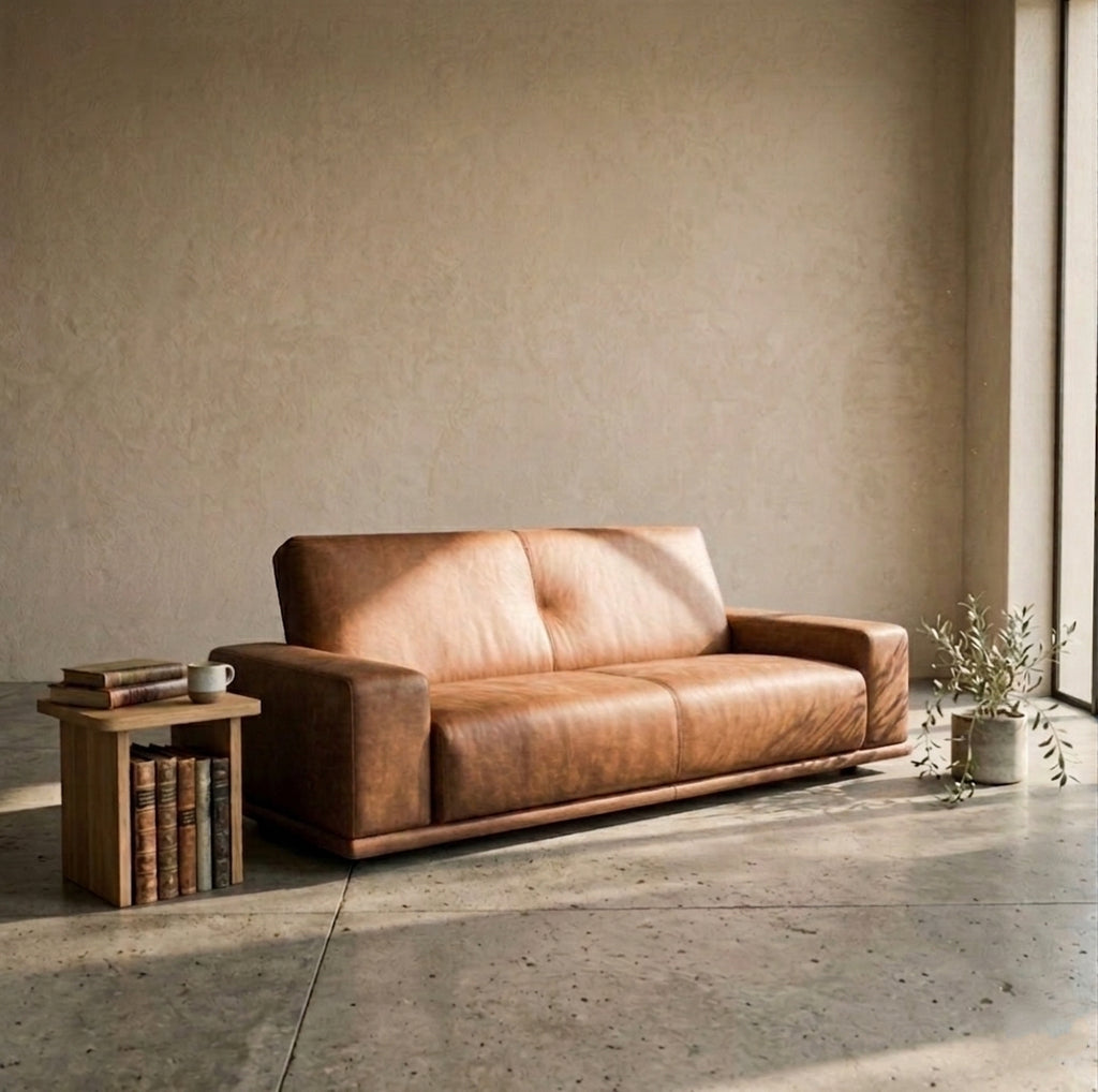 Alva Leather Sofa