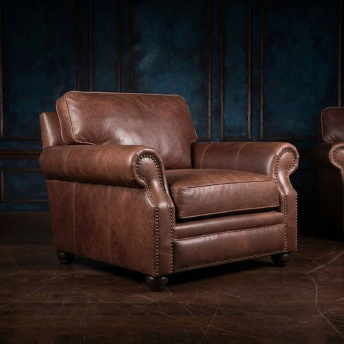 Luxury Classic Leather Arm Chair