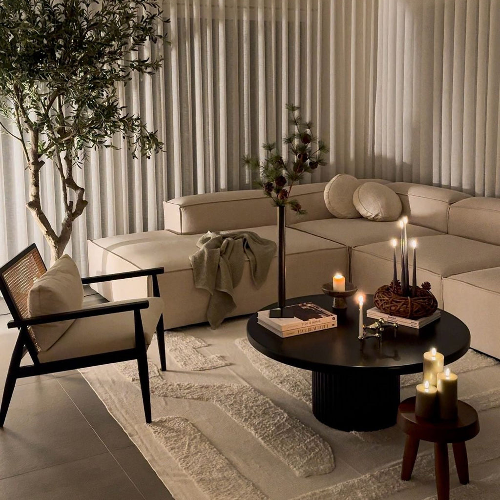 Wilson Noir Blocca Living Room Set