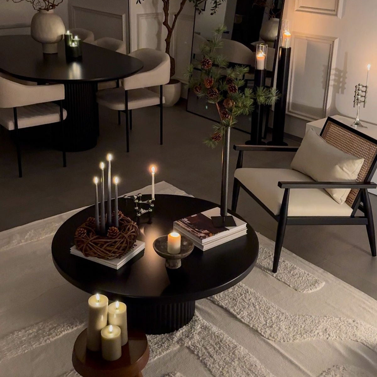 Wilson Noir Blocca Living Room Set