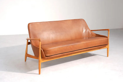 Kofod Larsen Scandinavian Vintage Wood  Sofa