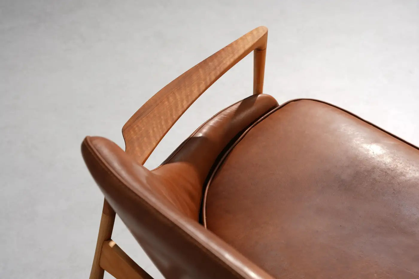 Kofod Larsen Scandinavian Vintage Wood  Sofa