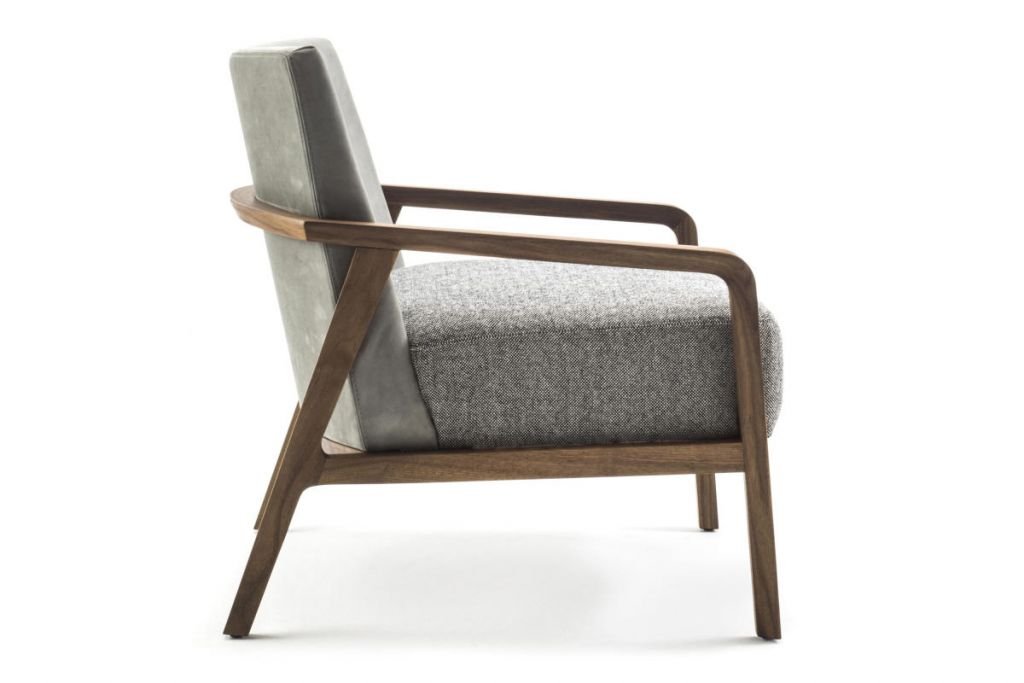 Noblè Cappelletti Smooth Fabric Arm Chair