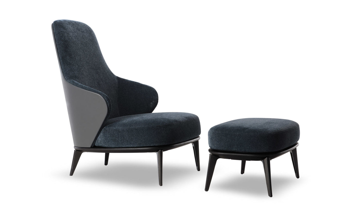 Minotti Leslie Bergere Velvet Armchair