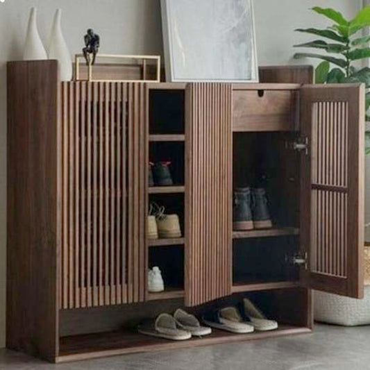 Blown Wooden Entrance Zone Shoe Cabinet