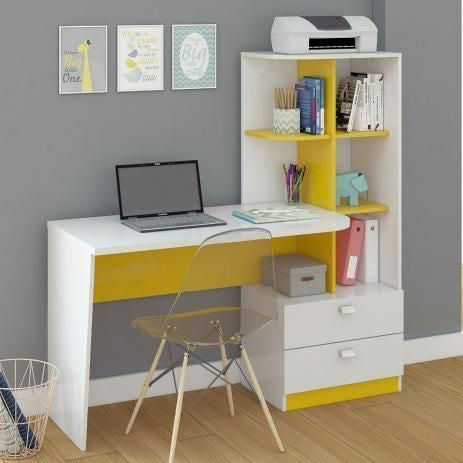 Bau Solid Wood Designer Home Desk With Drawer