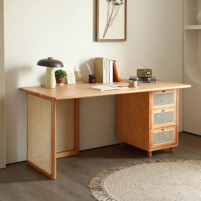 Oak Veneer Desk Omraj Hokku