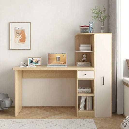 Desk with Shelf and Drawer Unit in MDF Laminate