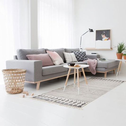 Scandinavian Mihaela Style L-Shaped Sofa