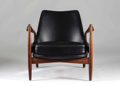 Kofod Larsen Italian Vintage Wood Armchair