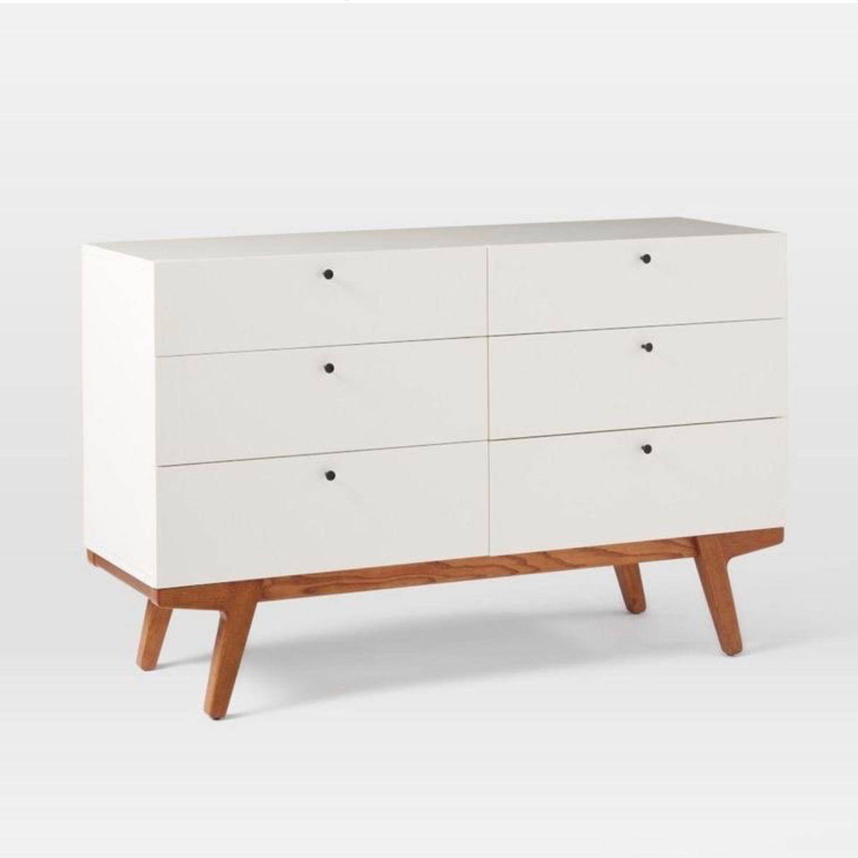 Wooden Modern Sleek White Drawer