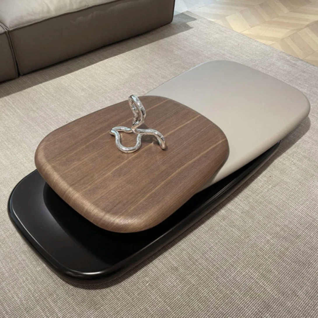 Simple and modern oval coffee table