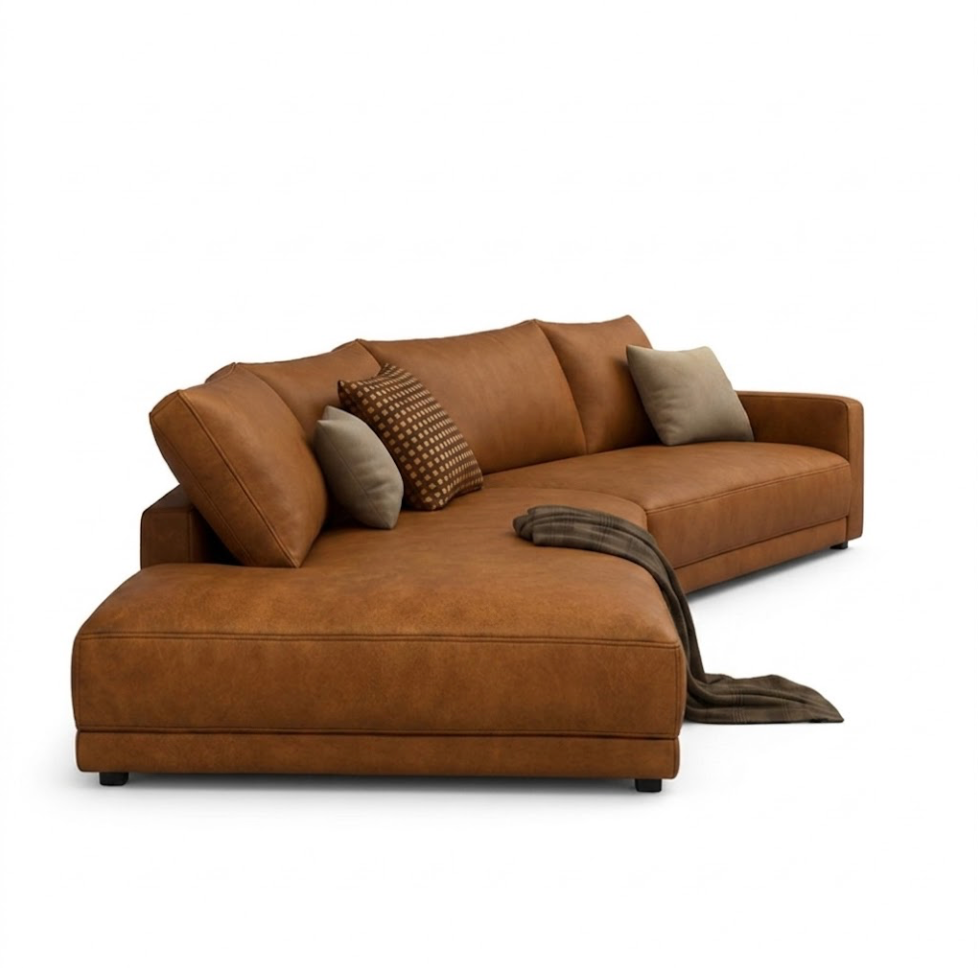 Cowhide Leather Sofa