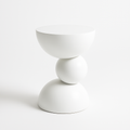 Sculptural Geometric Side Table