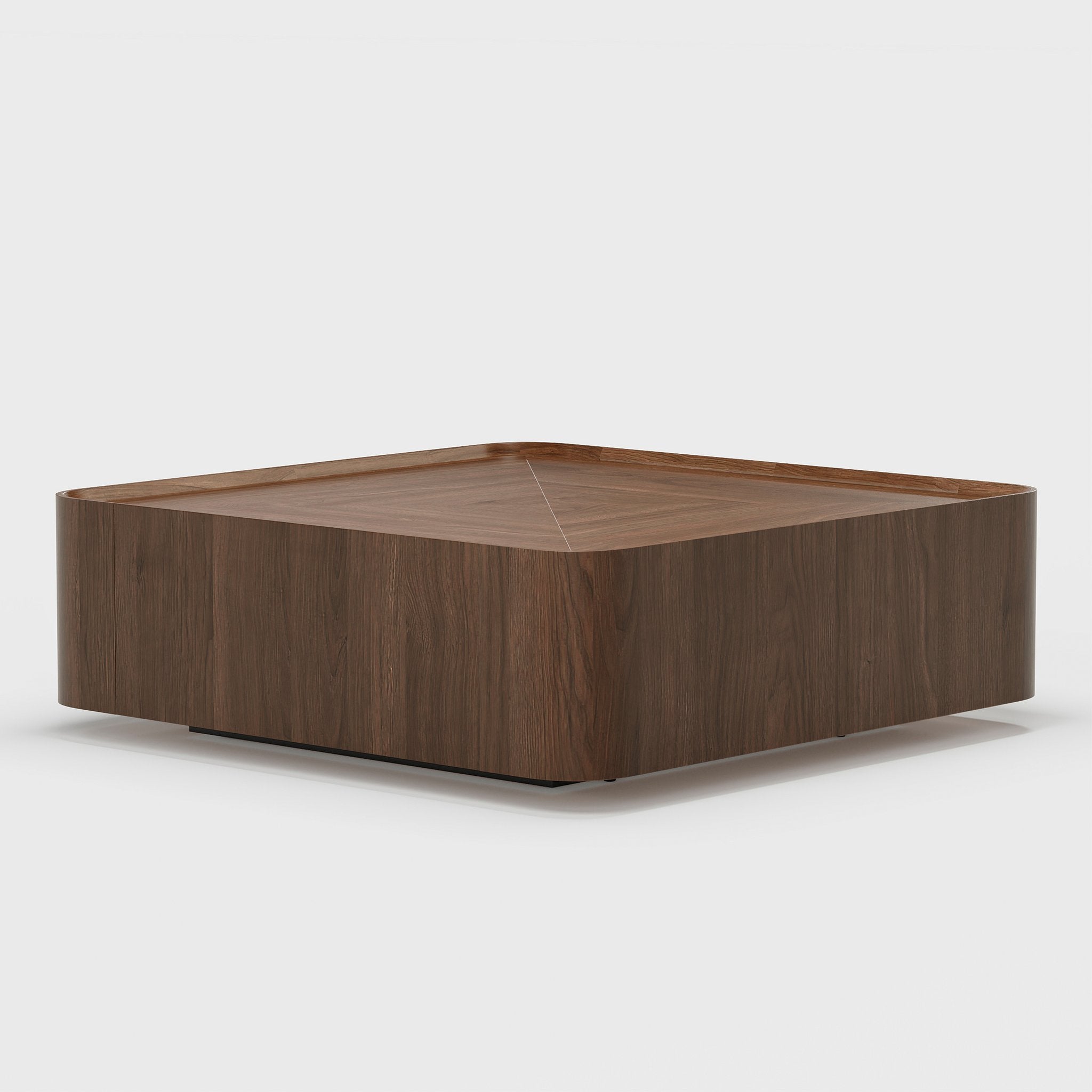 Sienna Walnut Block Coffee Table