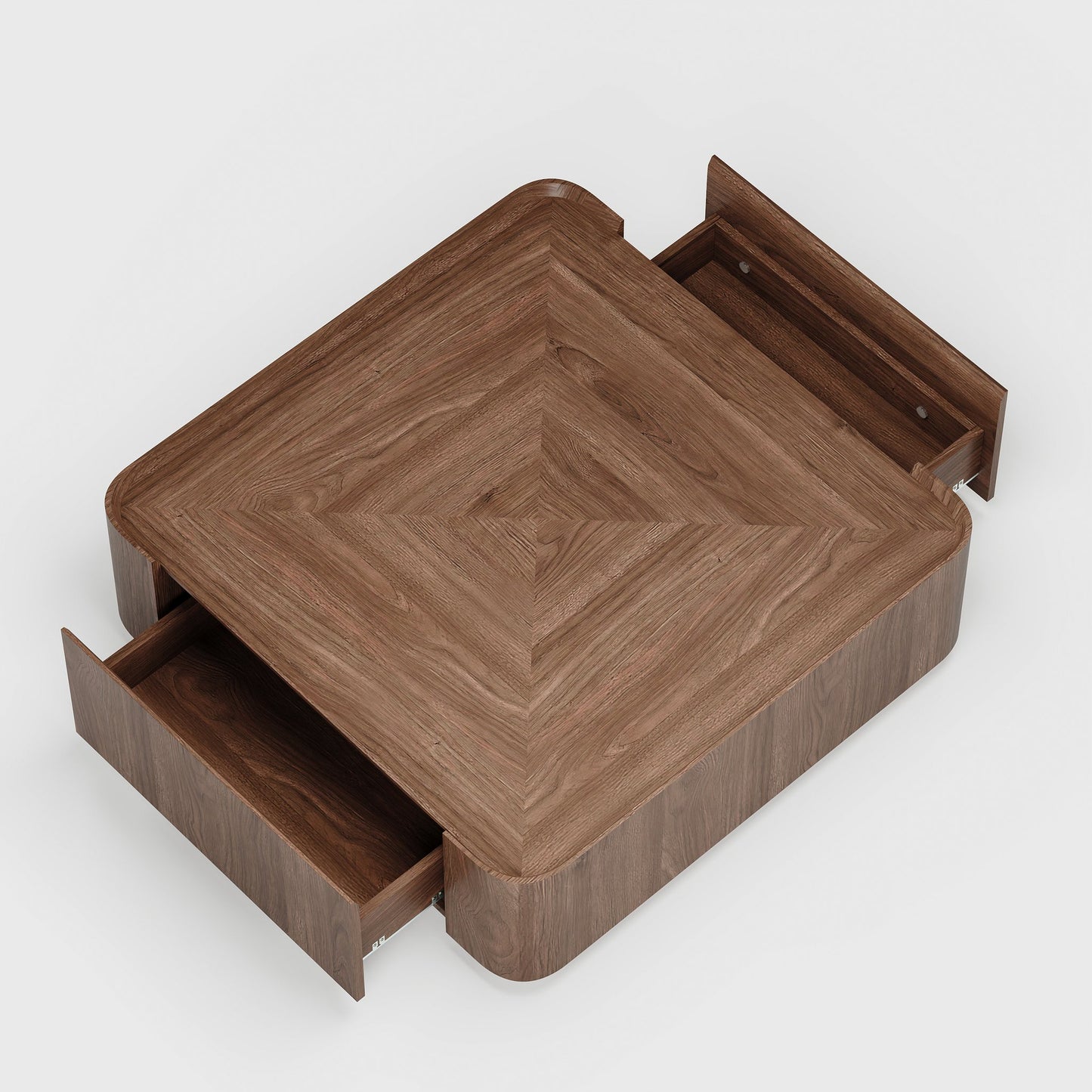 Sienna Walnut Block Coffee Table